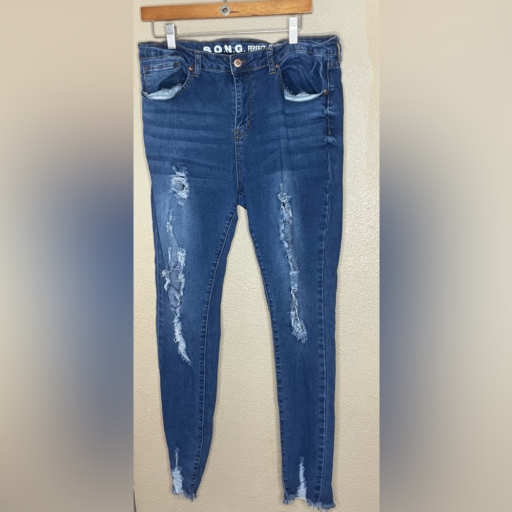 Blue Ripped Jeans